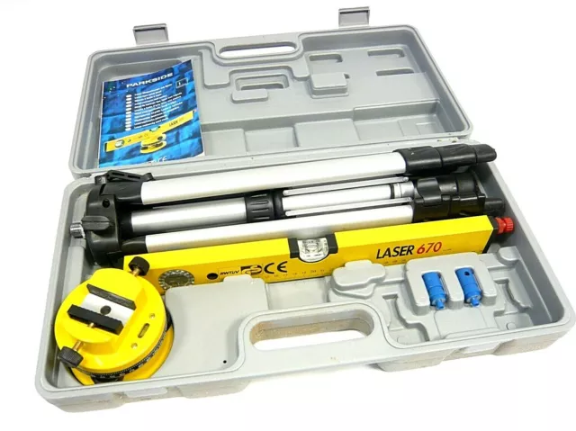 PARKSIDE LASER LEVEL 670 Kit. In Hard Case. B0 15.00