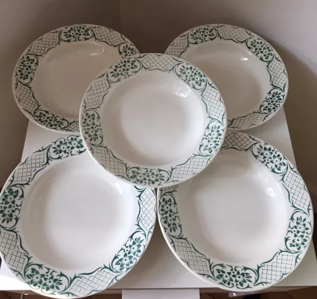 Assiettes creuses Terre de Fer Digoin Emde