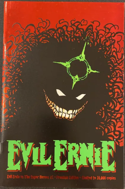 Evil Ernie Vs The Superheroes #1 Red Foil Variant Chaos Comic Book Ltd 10000 Nm