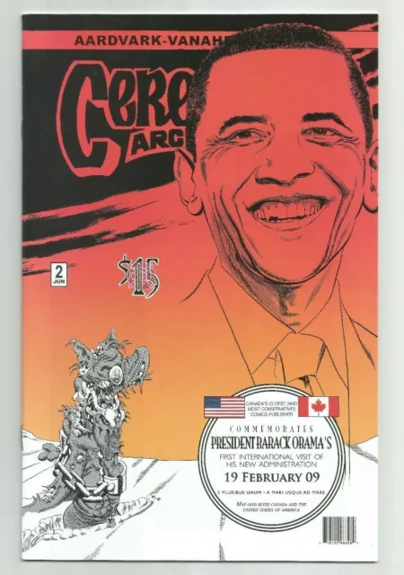 Cerebus Archive #2 ~ Zombie & Barack Obama Variant ~ Vf/Nm 2009 Comic ~ Rare Htf