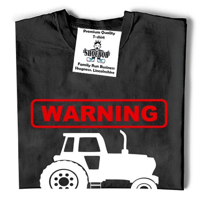 T-shirt Tractor Farmers | Avvertenza può iniziare spontaneamente a parlare di trattori 3