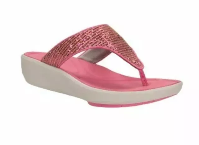 BOXED CLARKS SIZE 3 MULES Wave Dazzle Pink Sandals Slip On 35.5EU