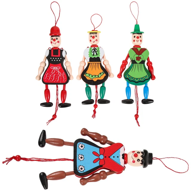 4 PCS PUPPET on Strings Unique Toy Creative Decoration Child £15.88
