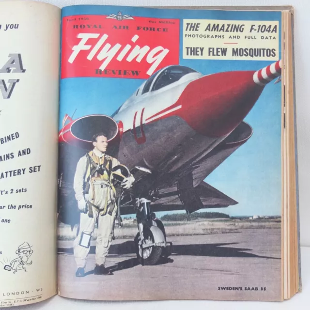 1956 Royal Air Force Fliegen Review 12 Ausgaben Jet Fighter Flugzeug 2. Ww Raf Pilot