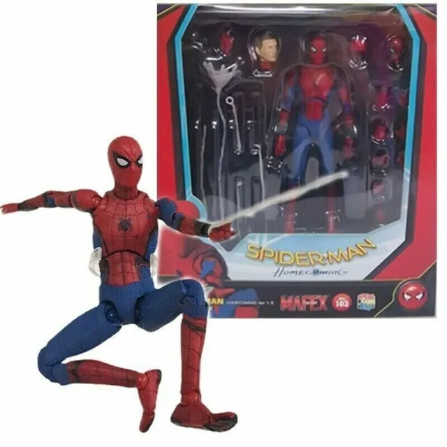 New Mafex No.103 Marvel Homecoming Spider-Man Comic Ver. Action Figure Box Set