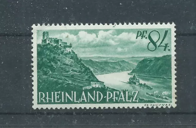 Allierte Besetzung 1947 Rheinland-Pfalz Burg Gutenfels MiNr:14 postfrisch** 84Pf