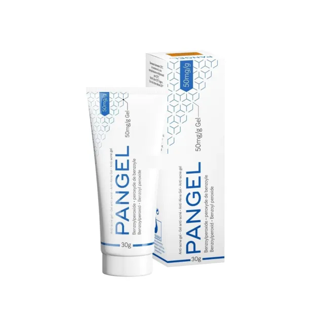 Pangel Acne Medication Pimple Acne Treatment Benzoyl Peroxide Gel 5% 1.05 oz 30g