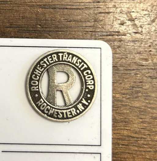 1965-68 ROCHESTER TRANSIT CORP NEW YORK Subway Train Trolley Streetcar Bus Token