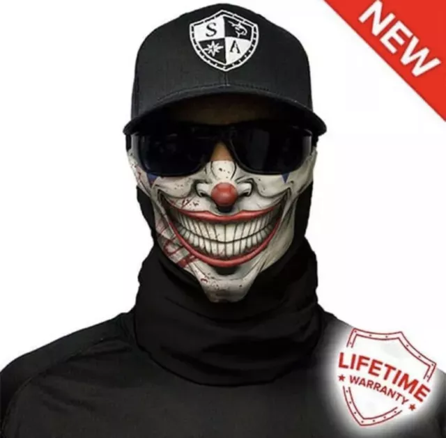 SA Salt Armour Get 2 Masks 9.99(JOKER) Clown Gaiter Balaclava Bandana Face Shiel