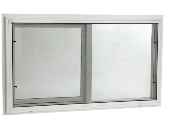 Vidrio aislado de doble panel con ventanas deslizantes de vinilo Tafco sótano 32 pulgadas x 22 pulgadas blanco