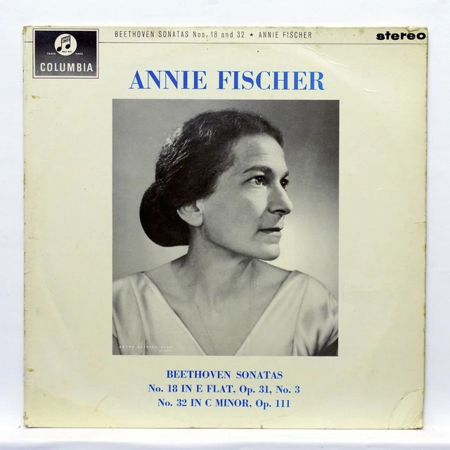SAX 2435 B/s - ANNIE FISCHER - BEETHOVEN sonatas nos.18 & 32 - COLUMBIA orig LP SAX 2435 B/s - ANNIE FISCHER - BEETHOVEN sonatas nos.18 & 32 - COLUMBIA orig LP