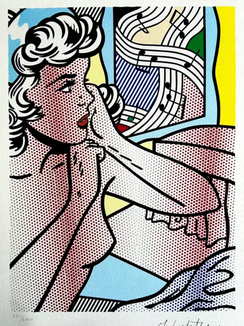 Roy Lichtenstein Litografía 1986 275 Ex (Frank Stella Wesselmann Keith Haring)