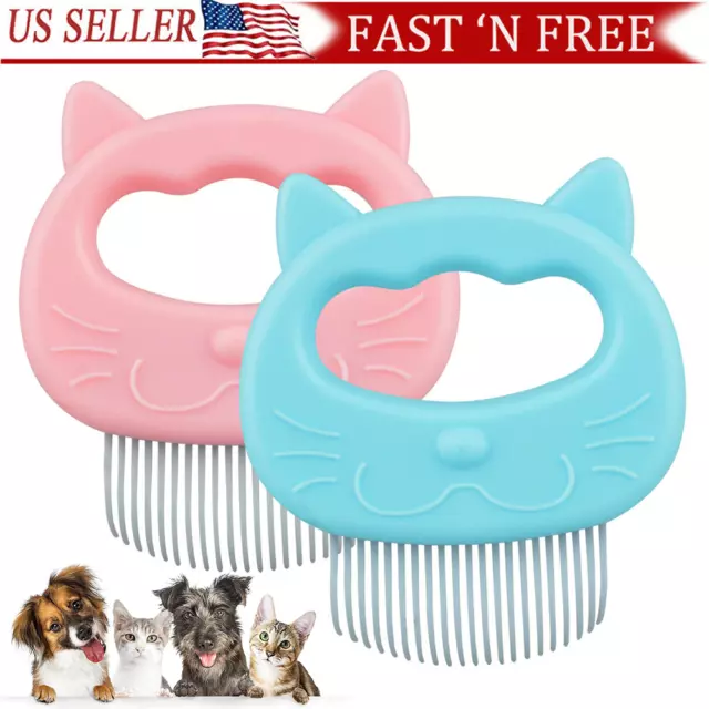 Pro Pet Cat Dog Massage Shell Comb Grooming Hair Removal Shedding Cleaning Brush