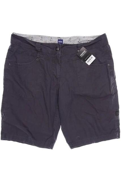 CECIL pantaloncini donna pantaloni corti taglia EU 36 cotone grigio #tpavosb