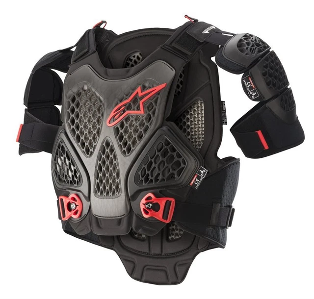Alpinestars - Pettorina Motocross A-6 Chest Protector - Nero/Rosso