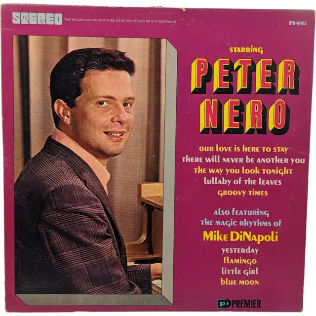 Starring Peter Nero Mike De Napoli LP 12" Premier 12" LP