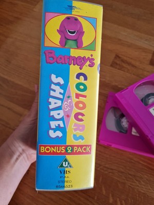 VINTAGE BARNEY  Barney's Colours And Shapes (VHS, 1998) 2 VHS Tapes £6