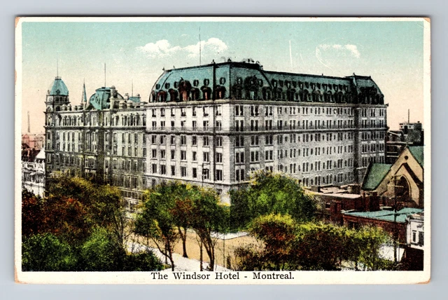 Montreal-Quebec, Windsor Hotel, Advertising, c1924 Vintage Postcard