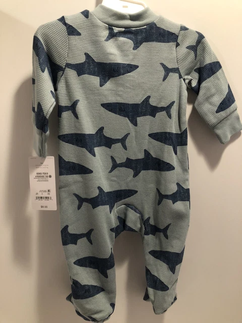 Carters baby boy 3 months Shark one piece New with tags 3