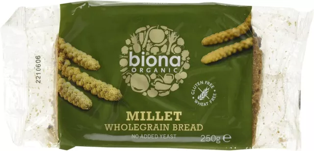 Biona Organic Millet Wholegrain Bread, 250g