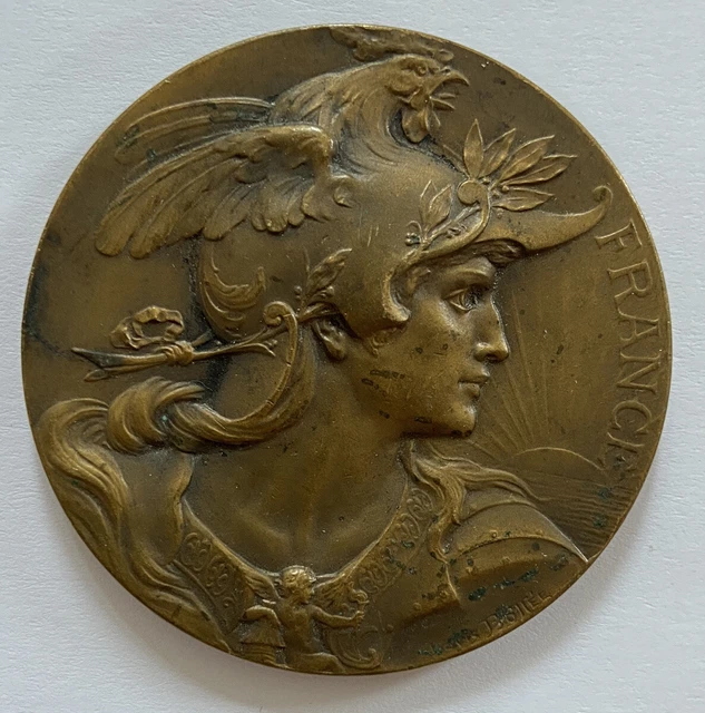 Médaille Ancienne En Bronze – Sociétés De Gymnastique De France – 1873