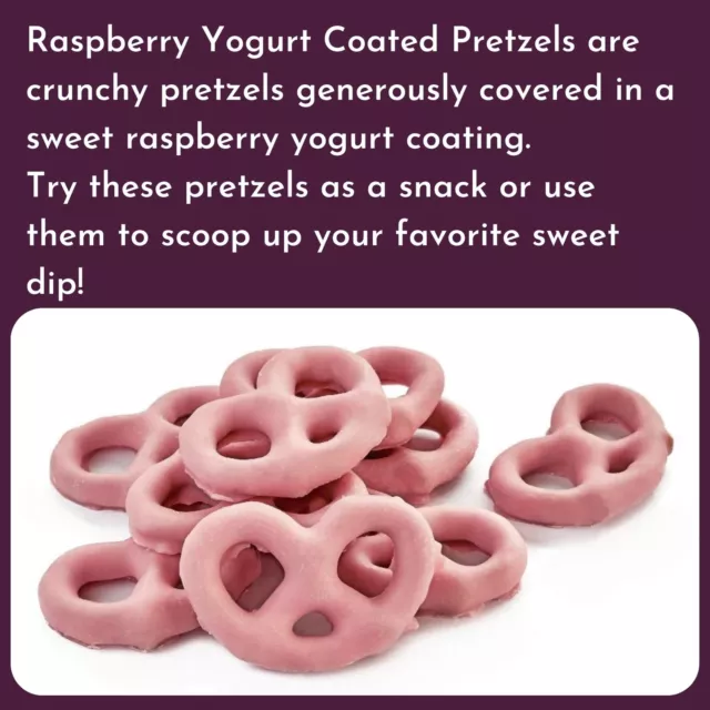 Raspberry Yogurt Pretzels || 3 Lb Case - Free Expedited Shipping! 2