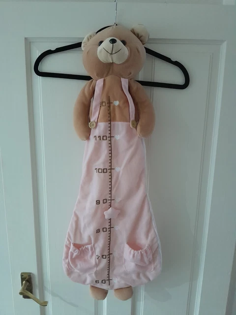 Tabla de altura de peluche 3D para niñas con sonajero NOI BIMBI... NUEVA