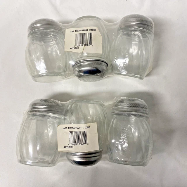 New Cheese Hot Pepper Shakers 6 oz. Capacity Lot Of 6 Restaurant Store 407802X
