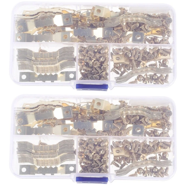 200 Pcs Picture Hanging Tool Picture Hook Gold Picture Frame Photo Frame