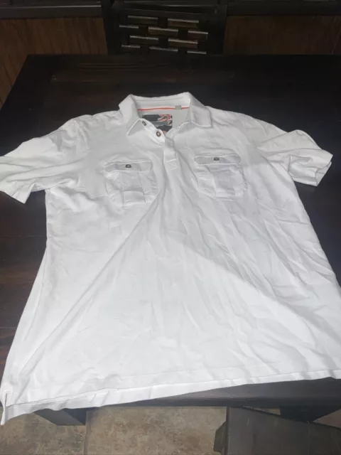 TED BAKER POLO Shirt - Men’s Size 6 - XL White $25.00 - PicClick