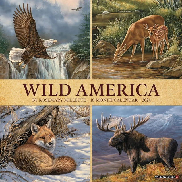Wild America - 2024 Calendario da Parete - Nuovo - 35962