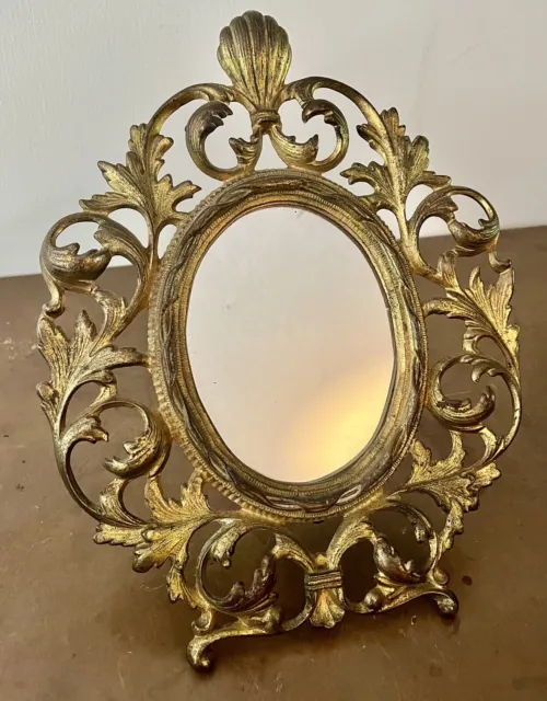 Antique Bronze Rococo Baroque Mirror