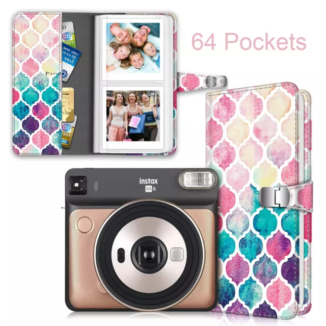 64 Pockets Photo Album Case For Fujifilm Instax Square SQ6 SQ10 SQ20 Storage