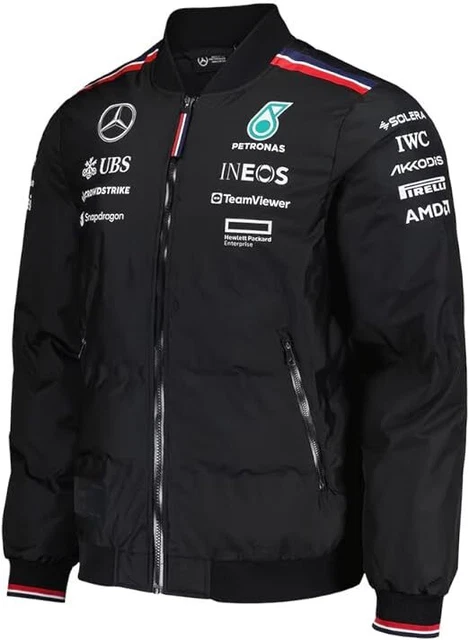 T-SHIRT OFFICIEL DE L'Équipe Mercedes AMG Petronas F1 Pour Femme Noir