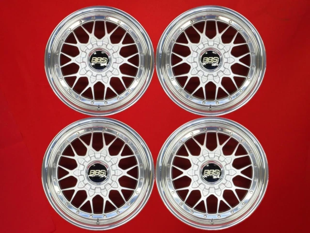 JDM BBS RSII silver/polished 7/8J-17 114.3 5 holes +42/+45 hub 60 Toyo ...