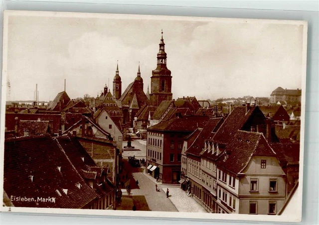 39922176 - 4250 Lutherstadt Eisleben mit Kirche St. Andreas und dem Marktplatz