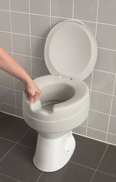 Russka Toilettensitzerhöhung Soft weich 11cm Deckel WC Aufsatz Sitz Erhöhung