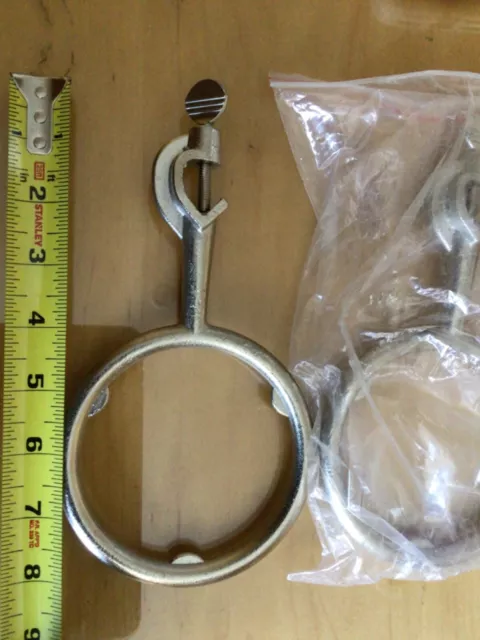 Lot of 2 Cast Iron Lab Ring Clamp, see photo for measurements