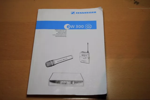 Sennheiser ew300 G2 Bedienungsanleitung Manual Notice d'emploi Instruzioni