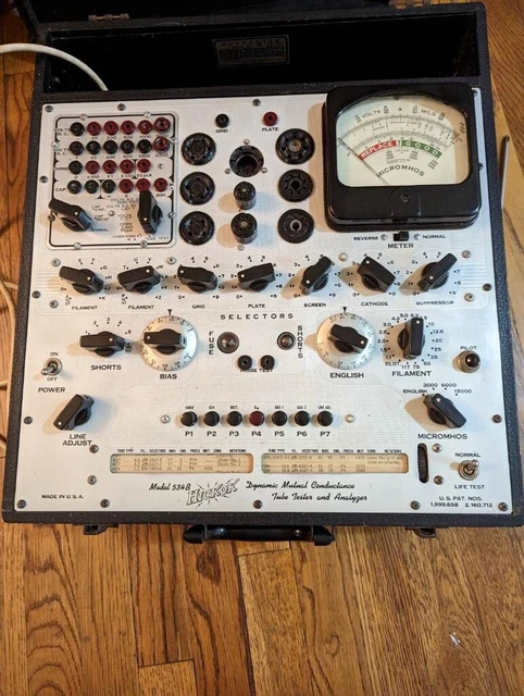 HICKOK 534B VACUUM TUBE TESTER Vtg Electronic