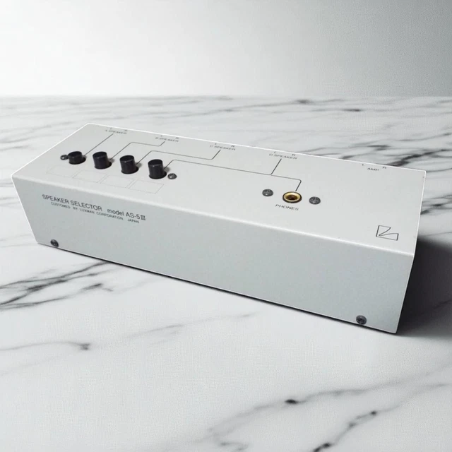 LUXMAN AS-5III SPEAKER Line Selector Silver Gray Hi-res 240