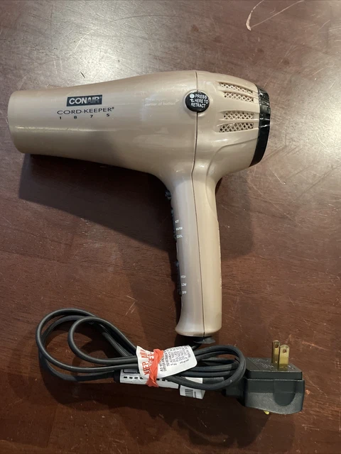 Conair Cord Keeper Folding Hair Dryer 169R 1875 Watts