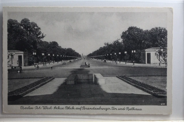 AK Berlin Ost-West-Achse, Blick Brandenburger Tor und Rathaus #PI026
