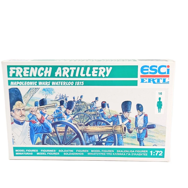 Kit De Figurines ESCI/ERTL Artillerie Britannique Guerres Napoléoniennes 1/72 - Waterloo 1815 - Neuf