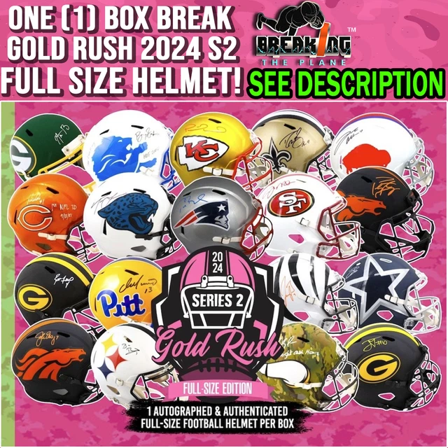 CIN BENGALS GOLD Rush 2024 S2 Full Size Helmt One (1) Box Bre ak (SAT
