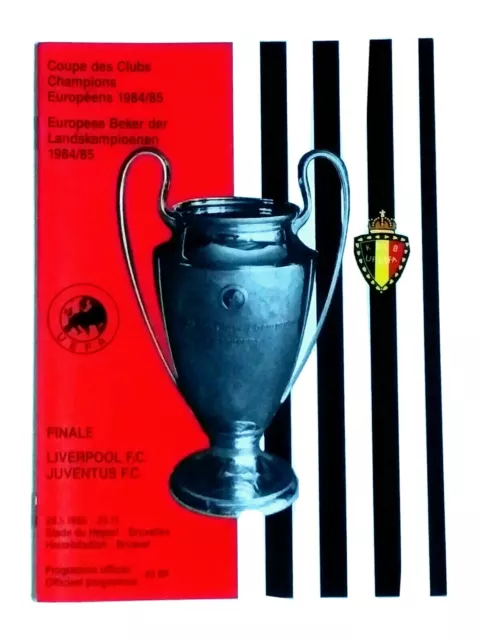 1985 European Cup Final Official programme Liverpool v Juventus 29th May. NEW.