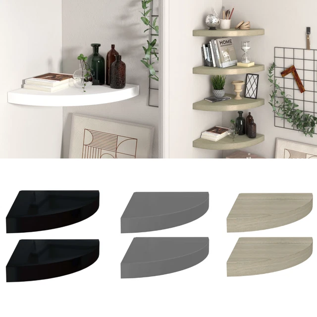 Wand Eckregal Wandregal Bücherregal Regal Hängeregal Holzwerkstoff VidaXL