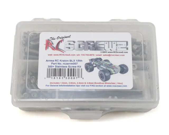 RC Screwz Arrma RC Kraton BLX Stainless Steel Screw Kit [RCZARA007]