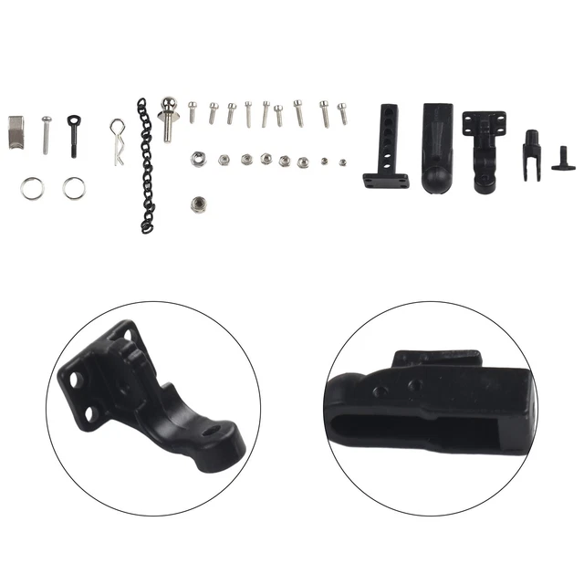 DIY RC Remorque Métal Pour Crawler 1/10 D90 SCX10 TRX-4 - Remorque Basculante Avec Pneus