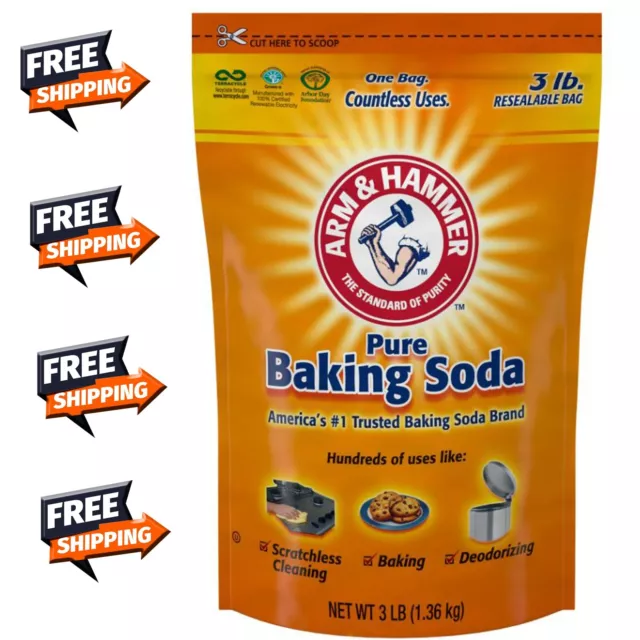 Arm Hammer Pure Baking Soda, 3 lbs